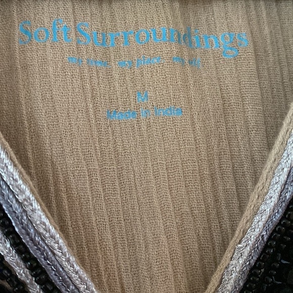 Soft Surroundings Beaded Swim Cover-Up Dress Tunic Sequin Sequence‎ Size Medium - Picture 8 of 11